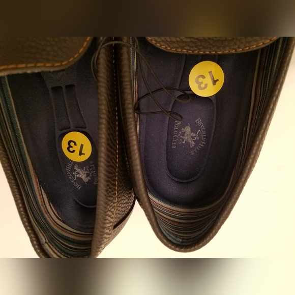 NWT Beverly Hills Polo Club Men\'s Loafers Slip On Brown  Size 13 main image 11